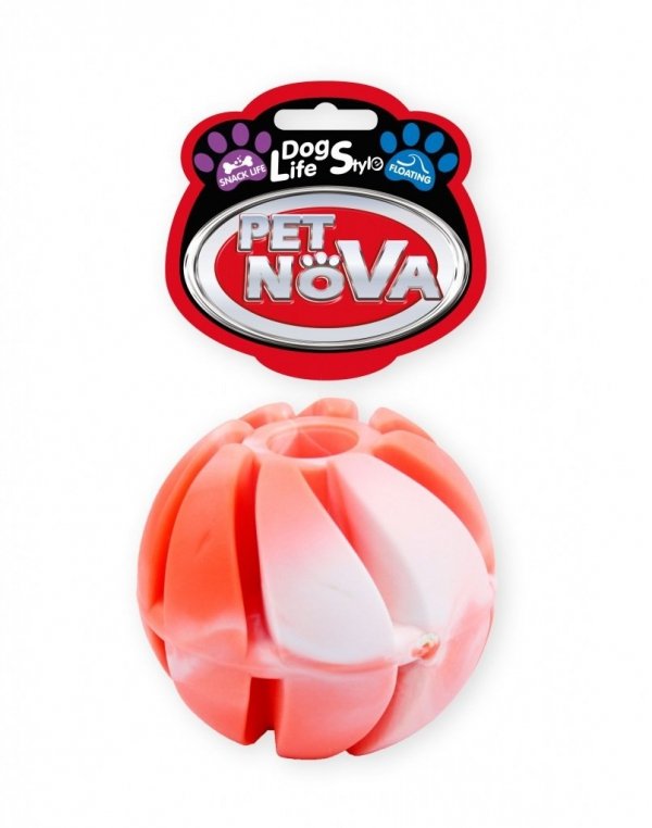 Pet Nova 2097 Piłka na przysmaki 6cm, czerwona
