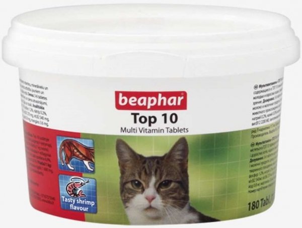 Beaphar 10395 Top 10 Katze 180tabl. - multiwita