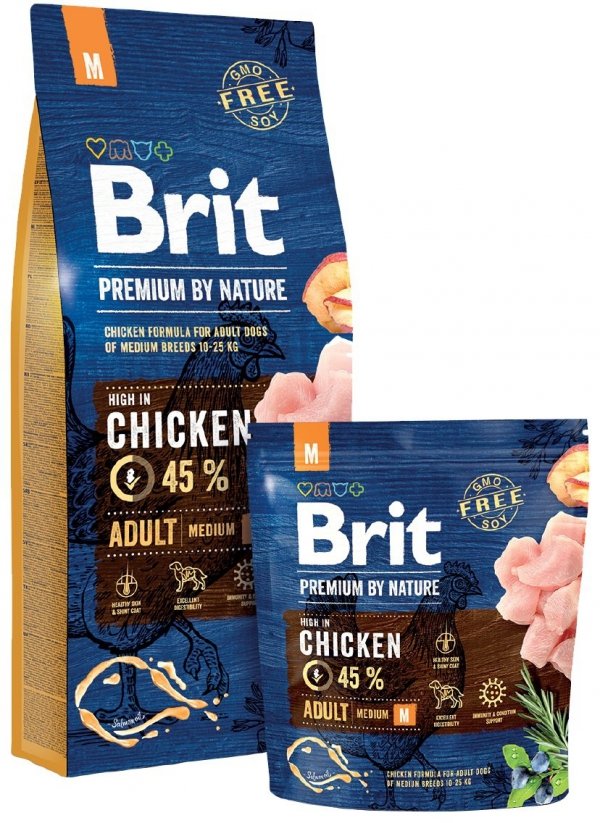 Brit Premium By Nature M Adult 3kg