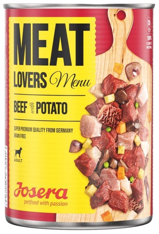 JOSERA Meatlovers 2416 Menu Wołowina ziemniak 400g