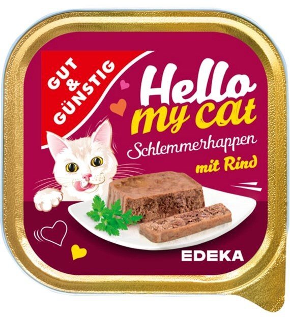 Hello My Cat 0416 Szalka100g dla kota z wołowiną
