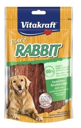 Vitakraft 5769 Rabbit paski mięsne 80g dla psa