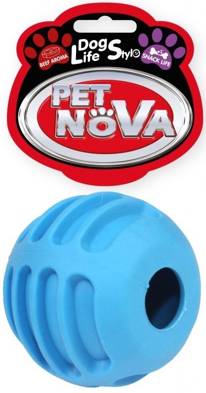 Pet Nova 2080 Piłka na przysmaki 6cm, niebieska
