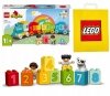 Zestaw Prezent Klocki LEGO Duplo 10954 Pociąg z Cyferkami Kolejka Edukacja +Torba