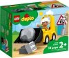 Zestaw Prezent LEGO Duplo 10930 Buldożer Koparka Spych Klocki 2+ Torba