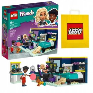Zestaw Prezent LEGO Friends 41755 Pokój Novy Komputer Gry Klocki 6+ Torba