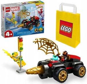 Zestaw Prezent LEGO Marvel 10792 SpiderMan Pojazd Wiertłowy Klocki 4+ Torba