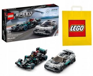 Zestaw Prezent Klocki LEGO Speed 76909 Mercedes-AMG F1 Safety Car 9+ Torba 