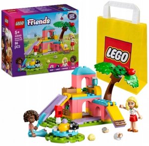 Zestaw Prezent LEGO Friends 42640 Plac Zabaw Świnki Morskie Klocki 5+ Torba