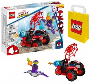 Zestaw Prezent Klocki LEGO MARVEL 10781 Trójkołowiec Spider-Man 4+ Torba 