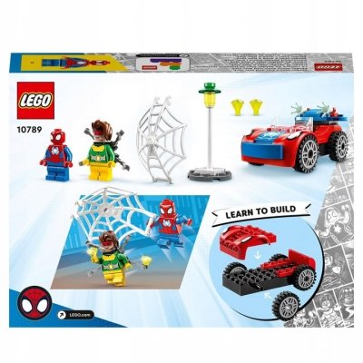 Zestaw Prezent Klocki LEGO MARVEL 10789 Samochód Auto Spider-Man 4+ Torba