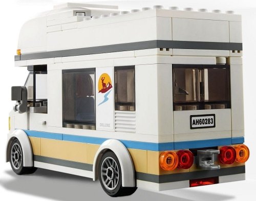 Zestaw Prezent Klocki LEGO City 60283 Wakacyjny Kamper BUS Piknik 5+ Torba