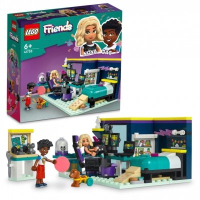 Zestaw Prezent LEGO Friends 41755 Pokój Novy Komputer Gry Klocki 6+ Torba