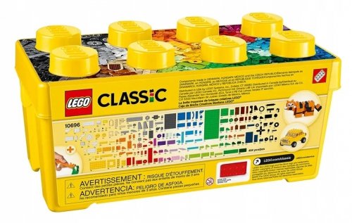 Zestaw Prezent Klocki LEGO CLASSIC KREATYWNE ŚREDNIE PUDEŁKO BOX 4+ Torba