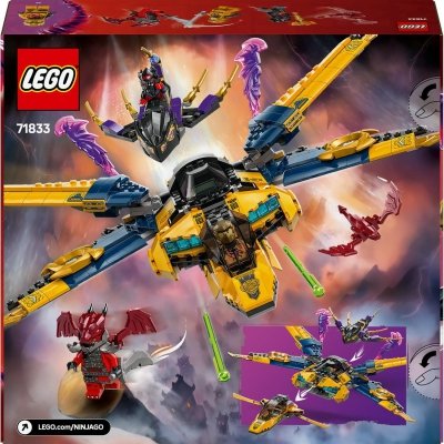 Zestaw Prezent LEGO Ninjago 71833 Ras Arin Samolot Super Burzowy 8+ Torba