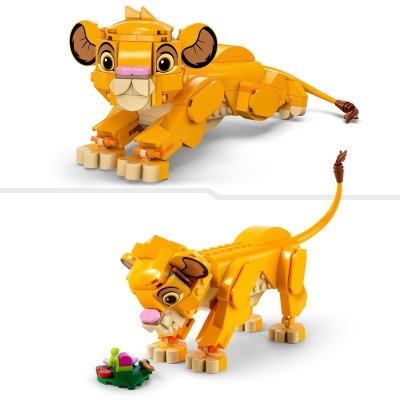 Zestaw Prezent Klocki LEGO Disney 43243 Król Lew Lwiątko Simba 6+ Torba