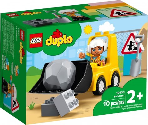 Zestaw Prezent LEGO Duplo 10930 Buldożer Koparka Spych Klocki 2+ Torba
