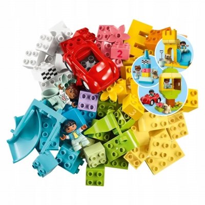 Zestaw Prezent LEGO Duplo Wielkie Pudełko Klocki Uniwersalne BOX + Torba