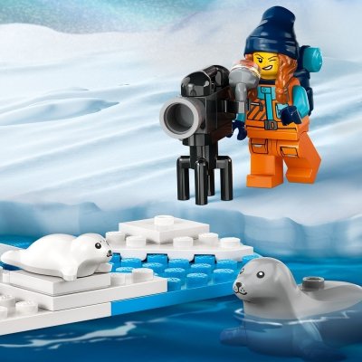 Zestaw Prezent LEGO CITY 60376 Arktyczny Skuter Śnieżny Klocki 5+ Torba