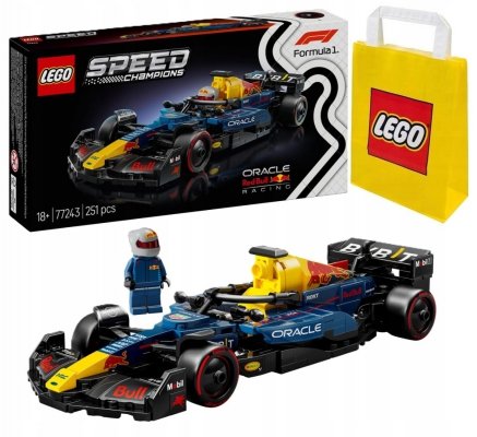 Zestaw Prezent LEGO Speed 77243 Bolid F1 Oracle Red Bull Racing RB20 +Torba
