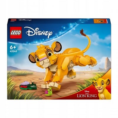 Zestaw Prezent Klocki LEGO Disney 43243 Król Lew Lwiątko Simba 6+ Torba