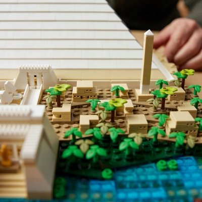 Zestaw Prezent LEGO Architecture 21058 Piramida Cheopsa Klocki + Torba