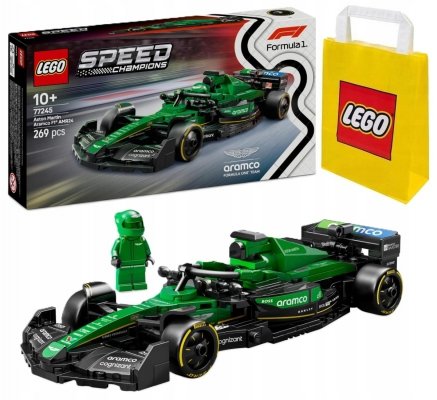 Zestaw Prezent LEGO Speed 77245 Bolid F1 Aston Martin AMR24 Klocki + Torba
