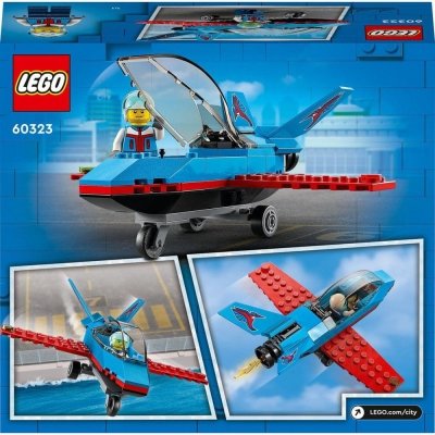 Zestaw Prezent Klocki LEGO CITY 60323 Samolot Kaskaderski Akrobacje + Torba