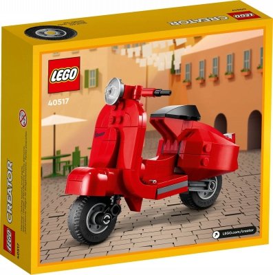 Zestaw Prezent Klocki LEGO Creator 40517 Piaggio Vespa Skuter Motor + Torba