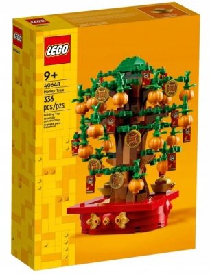Zestaw Prezent Klocki LEGO ICONS 40648 DRZEWKO Pomyślności PACHIRA + Torba