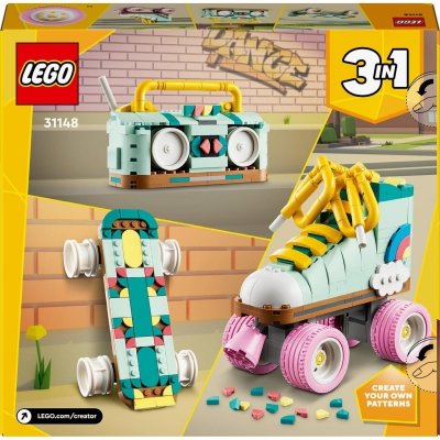 Zestaw Prezent LEGO Creator 31148 Wrotka w Stylu Retro 3w1 Klocki 8+ Torba