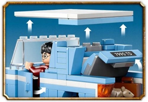 Zestaw Prezent LEGO Harry Potter 76424 Latający Ford Anglia Klocki 7+ Torba