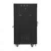 SZAFA INSTALACYJNA RACK STOJĄCA 19 22U 600X600 CZARNA DRZWI SZKLANE LCD LANBERG (FLAT PACK) V2