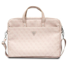 Torba na laptopa GUESS Saffiano 4G Traingle Logo (maks.16/Różowy)