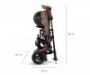 Qplay Rowerek Trójkołowy Rito Deluxe Rubber Brown