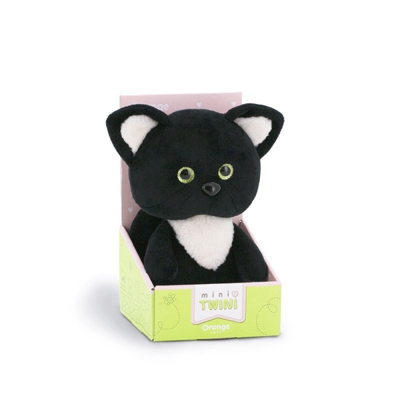 Przytulanka Mały Czarny Kotek Mini Twini 25cm #T1 - -- Pluszowe - Maskotki  - Zabawki