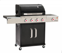 Landmann Triton 4.1 PTS czarny (12962) Grill ogrodowy gazowy 15 kW 65 cm x 44 cm 