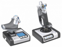 Kontroler z przepustnicą i drążkiem do symulatorów LOGITECH G Saitek X52 Flight Control System 945-000006 