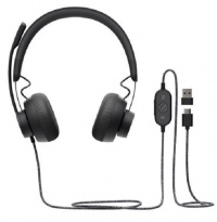 Słuchawki z mikrofonem LOGITECH 981-000870 Czarny 