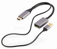 Adapter GEMBIRD A-HDMIM-DPF-02 HDMI - DisplayPort + USB 