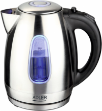 Czajnik ADLER AD 1223 (1.7L /2200W /Stalowo-czarny ) 