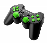 GAMEPAD PS3/PC USB TROOPER CZARNO/ZIELONY 