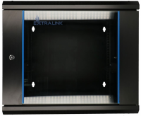 EXTRALINK 6U 600X600 AZH WALL-MOUNTED RACKMOUNT CABINET SWING TYPE BLACK 