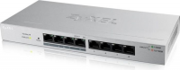 Zyxel GS1200-8HP 8-port GbE WebSmart metal Switch, 4x PoE+ 802.3at, 60W, fanless 