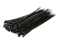 Opaski zaciskowe 20cm, 100szt. czarne 