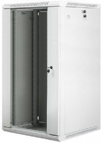 Szafa instalacyjna wisząca 19 22U 600X600mm szara (drzwi szklane) 