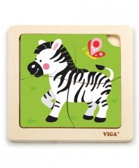 Viga 51317 Puzzle na podkładce-zebra 