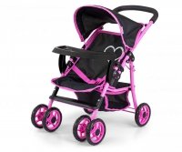 Milly Mally Wózek dla lalek Kate Prestige Black 