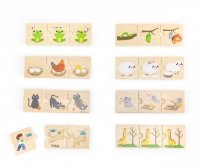 Viga 44751 Zestaw puzzli z sekwencjami logicznymi - przyroda i zwierzęta 