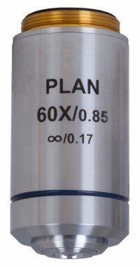 Obiektyw planarno-achromatycz<br />ny z korekcją do nieskończoności Levenhuk MED 60x 